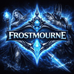 Frostmourne image featuring powerful characters and icy themes for MMO trading.