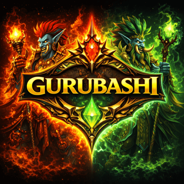 Vibrant image of Horde and Alliance characters from WoW Gurubashi event.