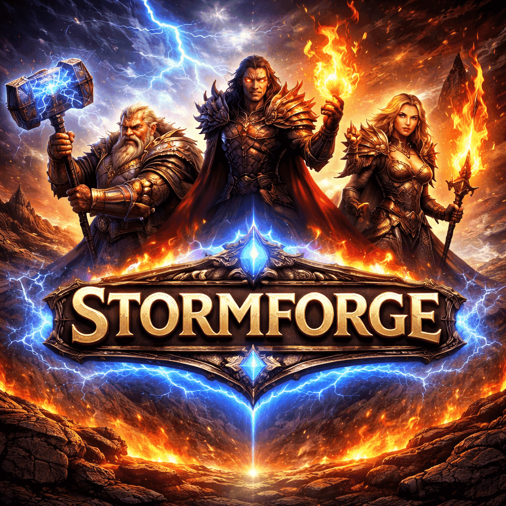 Lightning, fire, and fantasy warriors in intense battle scenes for WoW private servers.